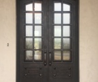 IDG1912-Arch_Top_10-lite_Custom_Panel_Iron_Double_Door