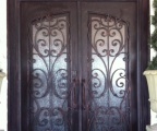IDG1912-Milan_Square_Top_Arch_Lite_Double_Iron_Door