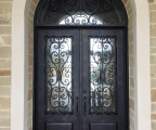 IDG1912-Milan_with_Raised_Panel_Double_Iron_Door_with_Round_Top_Transom_(3)