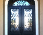 IDG1912-Milan_with_Raised_Panel_Double_Iron_Door_with_Round_Top_Transom_(4)