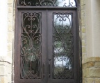 IDG1912-Milan_with_Raised_Panel_Double_Iron_Door_with_Round_Top_Transom_(7)