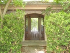 wood door, entry door, door with sidelites, decorative glass door