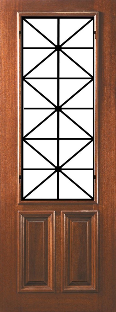 3080-mahogany-2-3-lite-taurus - The Front Door Company